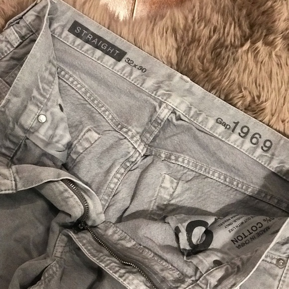 💙GAP 1969 Men’s Gray Straight Denim. 32x30 - Picture 3 of 4
